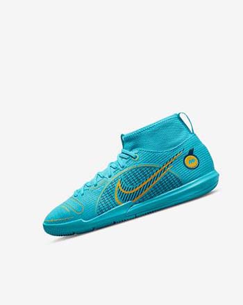 Nike Jr. Mercurial Superfly 8 Academy IC Azules Naranjas | MX 5477
